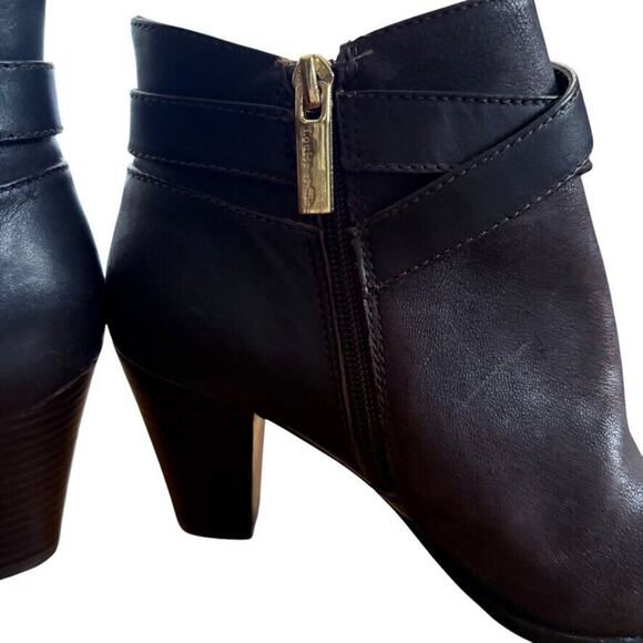 Louise Et Cie Ranier Womens Brown Leather Ankle Boots Booties Chunky Heel sz 7 - Picture 3 of 16